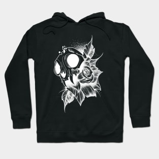 Skull And Rose (white version) Hoodie